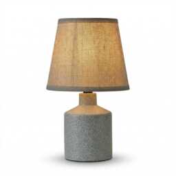 Amberley 28cm Ceramic Table Lamp - Natural & Off White Polyester Shade - thumbnail 6