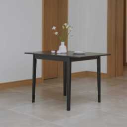 Paul Black Oak Extending Dining Table - Small - thumbnail 5