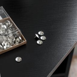 Essie Corner Desk - Black - thumbnail 4