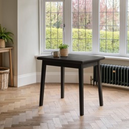 Charlie Black Oak Dining Table - Extendable - thumbnail 1