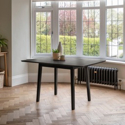 Charlie Black Oak Dining Table - Extendable - thumbnail 3