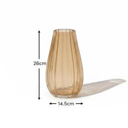 Veneto 26cm Glass Vase - Champagne - thumbnail 5