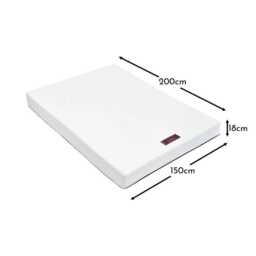 Luna Memory Foam King Mattress - Burgundy Red Zip - thumbnail 5