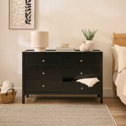 Charlie 6 Drawer Chest of Drawers - Noir Black - thumbnail 2