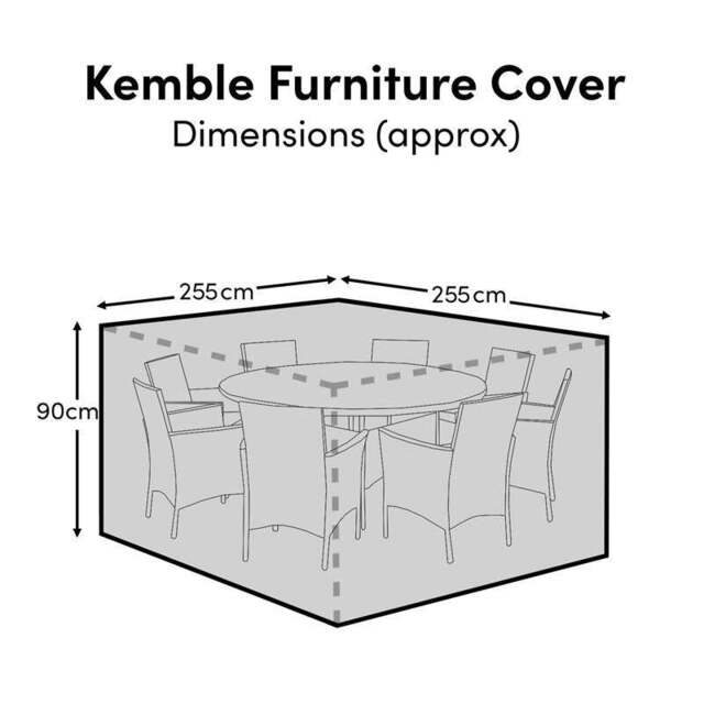 Kemble 8-Seater Furniture Cover - 255x255x90cm