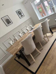 Louis Sand Dining Chairs - Set of 2 - Whitewash Legs - thumbnail 3