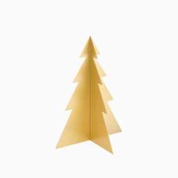 Falun 25cm Metal Tree Ornament - Gold - thumbnail 5