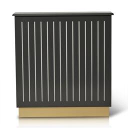 Iliana Small Radiator Cover in Charcoal Grey - thumbnail 3