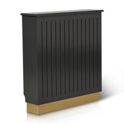 Iliana Small Radiator Cover in Charcoal Grey - thumbnail 4