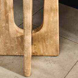 Kehlani Chalked Mango Wood Bar Stool - thumbnail 4