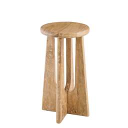 Kehlani Chalked Mango Wood Bar Stool - thumbnail 6