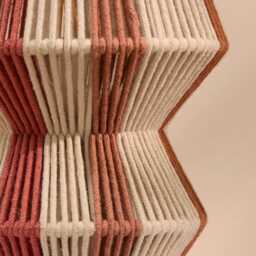 Kateli Paprika Stripe Small Table Lamp - 21cm - thumbnail 4