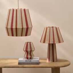 Kateli Paprika Stripe Small Table Lamp - 21cm - thumbnail 6