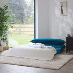 Harlow Double Sofa Bed - Soft Teal - thumbnail 2