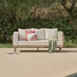 Akira 3 Seater Sofa Garden Cushion Covers - Linen - thumbnail 1