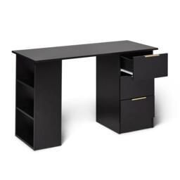 Essie 3 Drawer Desk - Black - thumbnail 6