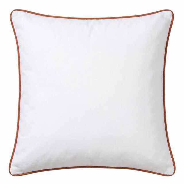 Elsham 45x45cm Velvet Trim Cushion Cover - Burnt Orange - image 1