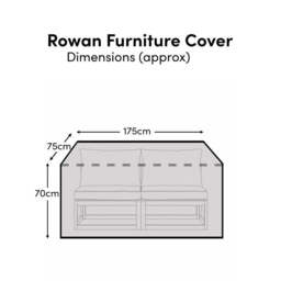 Rectangular Rain Cover 175x75x70cm - Rowan 2 Seater Sofa - Aria 2 Seater Sofa