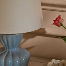 Dawes 30cm Ceramic Lamp Base - Cornflower Blue - thumbnail 4