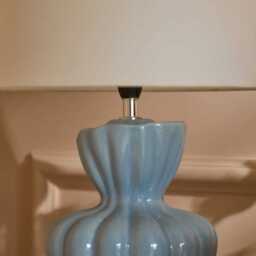 Dawes 30cm Ceramic Lamp Base - Cornflower Blue - thumbnail 5