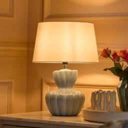 Dawes 30cm Ceramic Lamp Base - Cornflower Blue - thumbnail 2