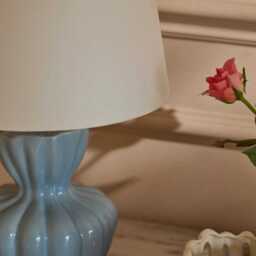 Dawes 30cm Ceramic Lamp Base - Cornflower Blue - thumbnail 4