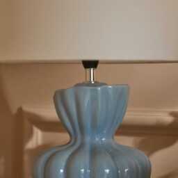 Dawes 30cm Ceramic Lamp Base - Cornflower Blue - thumbnail 3