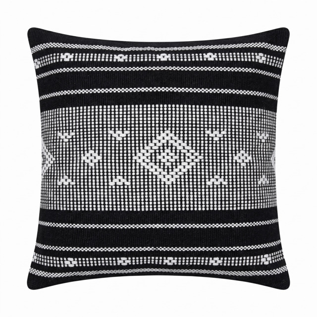Nerja 45x45cm Cushion Cover - Noir Black - image 1