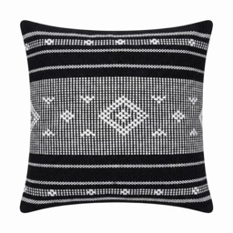 Nerja 45x45cm Cushion Cover - Noir Black - thumbnail 1