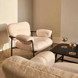 Mateo Boucle Armchair - thumbnail 3