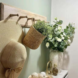 Willow Wooden Coat Rack - Whitewash - thumbnail 3