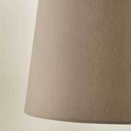 Coningsby Cotton Taupe Lampshade - 40cm - thumbnail 3