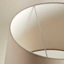 Coningsby Cotton Taupe Lampshade - 40cm - thumbnail 2