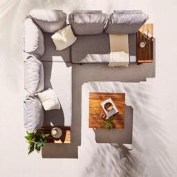 Thea Wooden Garden Corner Sofa Set - thumbnail 6