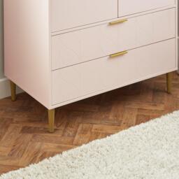 Gloria Double Wardrobe - Blush Pink - thumbnail 4