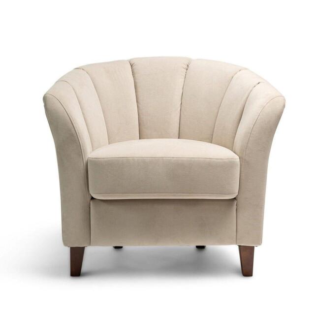 Florence Clay Armchair - Dark Oak Legs