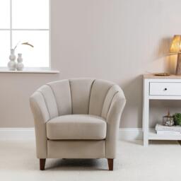 Florence Clay Armchair - Dark Oak Legs - thumbnail 4