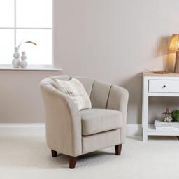 Florence Clay Armchair - Dark Oak Legs - thumbnail 6