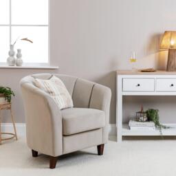 Florence Clay Armchair - Dark Oak Legs - thumbnail 5