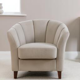 Florence Clay Armchair - Dark Oak Legs - thumbnail 2