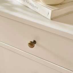 Ivy 4 Drawer Chest of Drawers - Ivory White - thumbnail 2