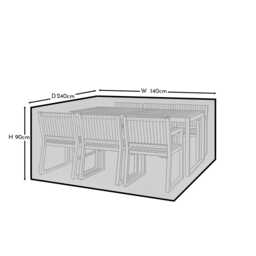Medium Rectangular Garden Furniture Cover - Lennox - Marston - Shiro - Amelia & Hali Sets - thumbnail 5