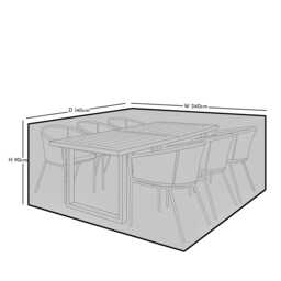 Medium Rectangular Garden Furniture Cover - Lennox - Marston - Shiro - Amelia & Hali Sets - thumbnail 4