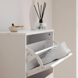 Anderson Shoe Cabinet - 3 Door - White - thumbnail 5