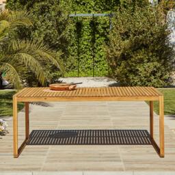 Lennox 6 Seater Outdoor Wooden Dining Table - thumbnail 1