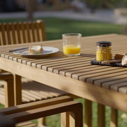 Lennox 6 Seater Outdoor Wooden Dining Table - thumbnail 3