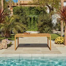 Lennox 6 Seater Outdoor Wooden Dining Table - thumbnail 5
