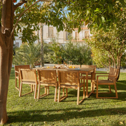Lennox 6 Seater Outdoor Wooden Dining Table - thumbnail 2