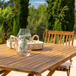 Ashby 4 Seater Wooden Rectangular Garden Dining Set - 120cm - thumbnail 4