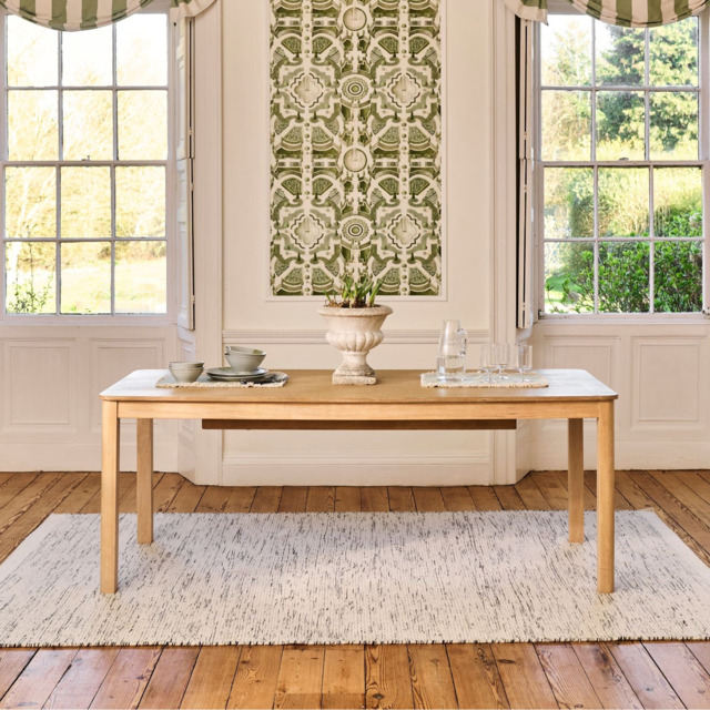 Noah Whitewash Oak 10 Seater Extending Dining Table - image 1
